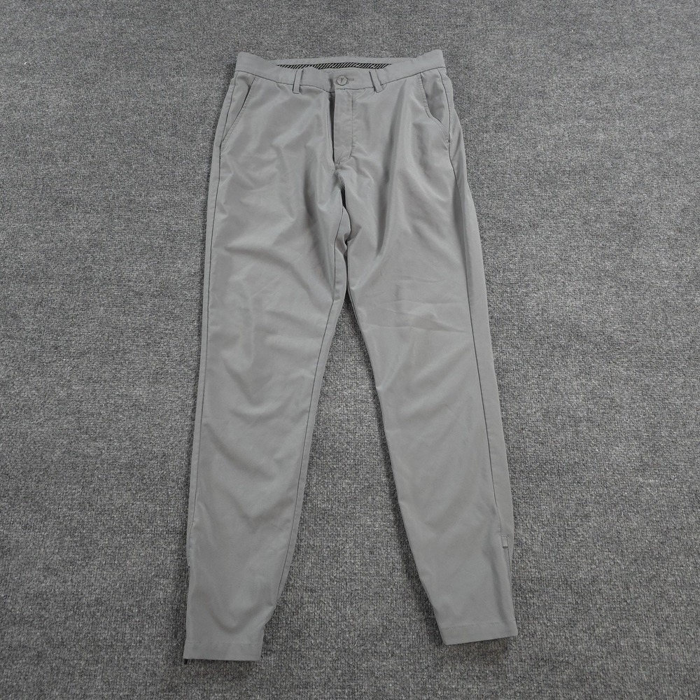 Primo Pants Mens 32x30 Tall Gray Stretch Jogger Zip Ankle Performance Golf